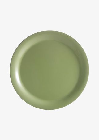 绿色的圆盘陶瓷制品实物免抠