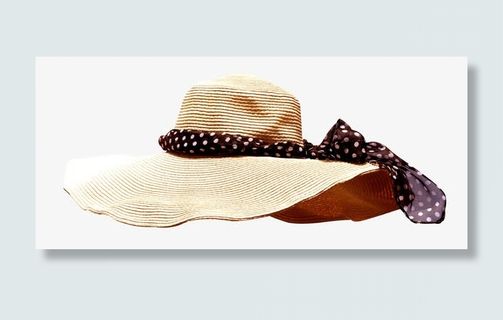 帽子复古漂浮花瓣气泡简洁大方树免抠