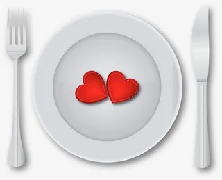 矢量手绘餐具免抠