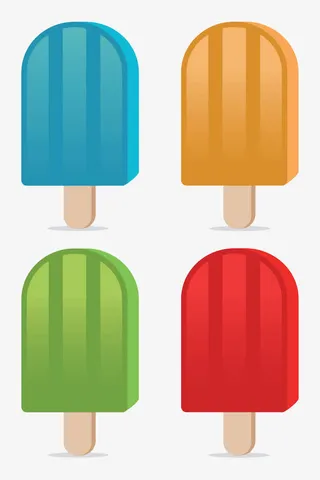 4个雪糕免抠