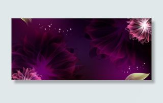 缤纷炫彩紫色浪漫气息背景图