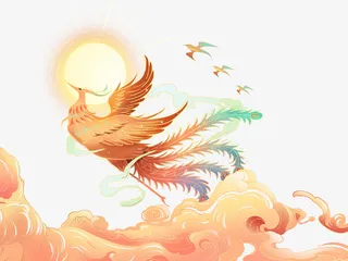 国潮中国风凤凰免抠