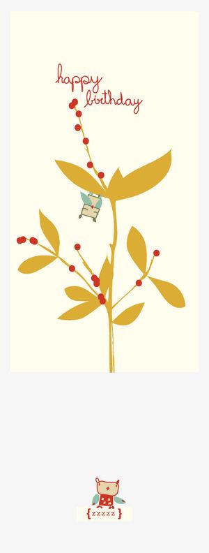 可爱书签图案与折角纸张矢量免抠