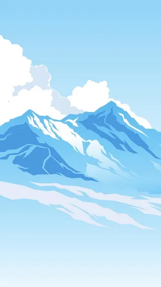 雪山H5背景高清