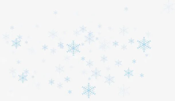 蓝色雪花背景免扣素材
