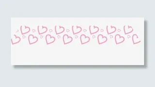 矢量粉色爱心底纹免抠