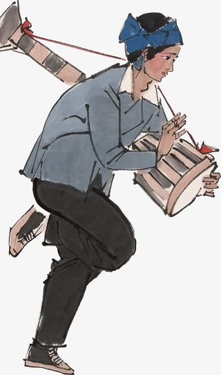 傣族少年鼓舞元素免费下载免抠