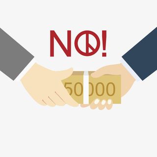 卡通受贿双手免抠图免抠