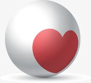 立体银色质感球体免抠