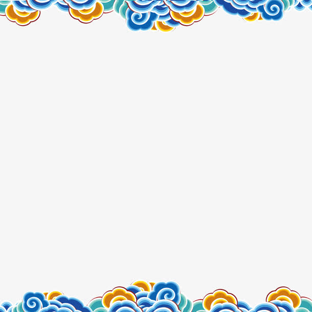 中国风水波纹装饰免抠