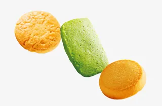 三种口味西式饼干免抠