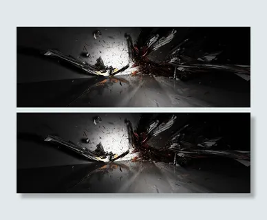 黑色炫酷背景banner高清