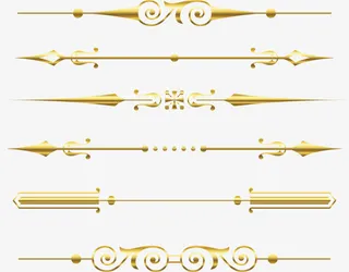 花纹分割线免抠