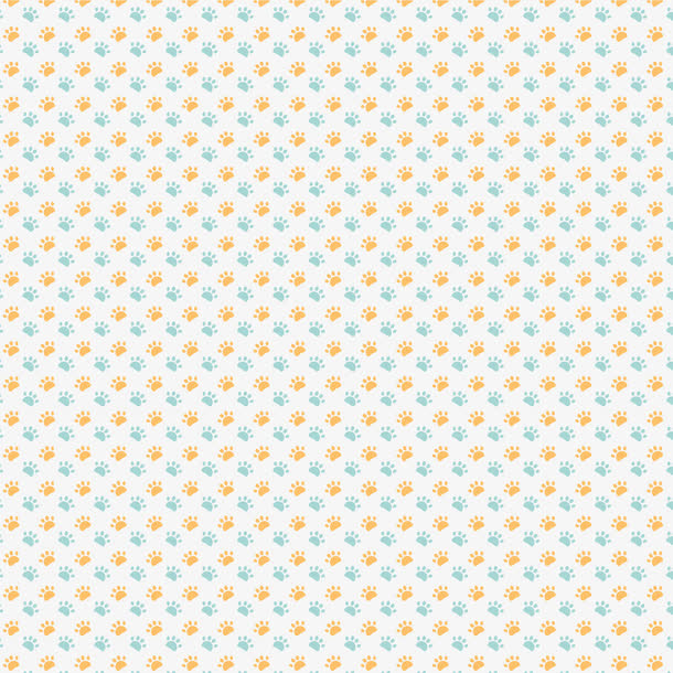 卡通小清新猫爪印矢量图免抠