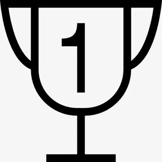 奖杯的得主第一名图标免抠