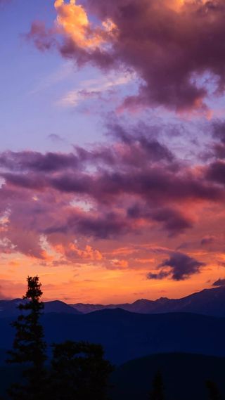 日落渐变风景摄影H5背景高清