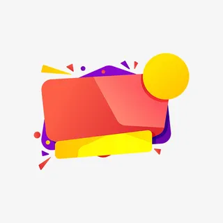 抽象彩色促销元素免抠