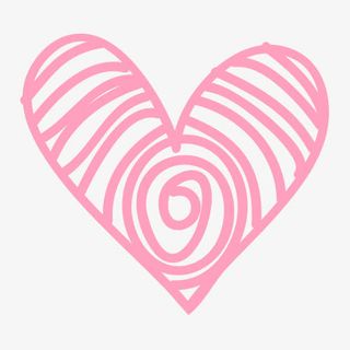 浪漫的情人节元素的涂鸦风格免抠