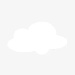 矢量手绘白色云朵免抠