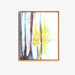 后现代彩绘餐厅挂画免抠