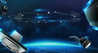 创意蓝色电器背景素材高清