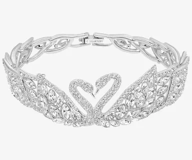 施华洛世奇首饰天鹅皇冠手链免抠