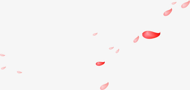 粉色花瓣飘落素材免抠