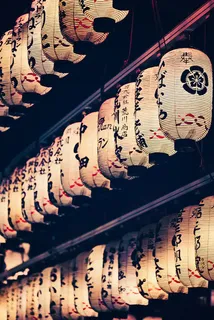 日系街道灯笼文化免抠