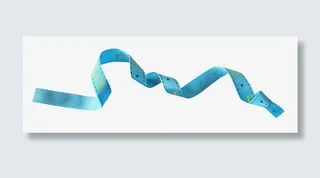 蓝带png图片免抠