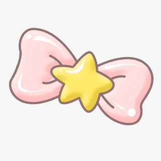 超可爱卡通蝴蝶结免抠