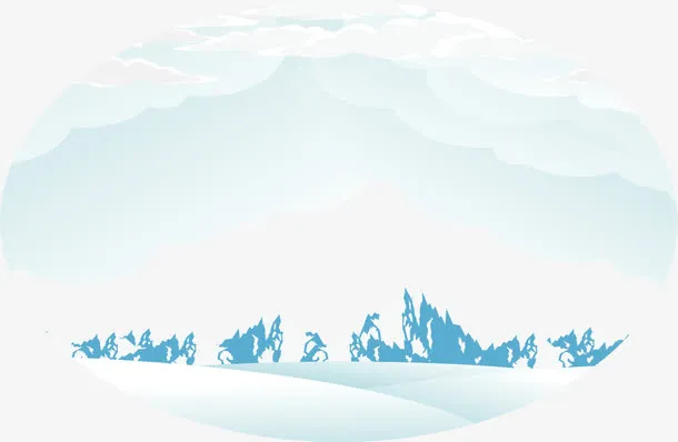 雪景冬天免抠