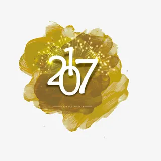 新年创意字体设计免抠