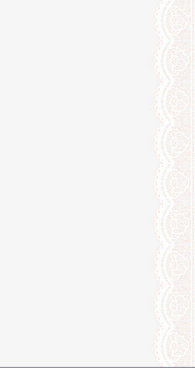 白色蕾丝边框免抠