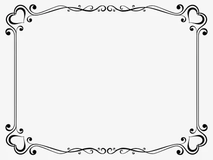 简约花纹纹理欧式边框设计免抠