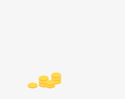 漂浮金币免抠
