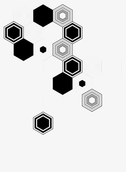 创意几何图形装饰免抠