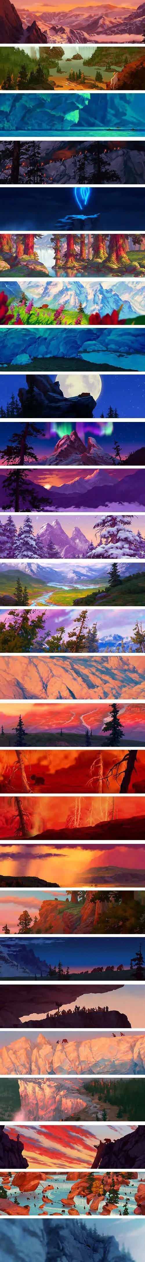 山水风景手机桌面免抠