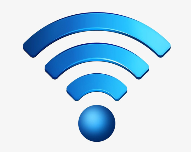 无线网络素材蓝色wifi免抠