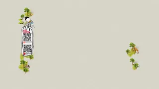 灰色简约绿叶电商首页免抠