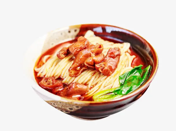 香辣肥肠粉营养食物免抠