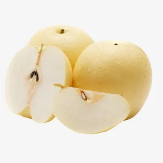 半切开的皇冠梨免抠