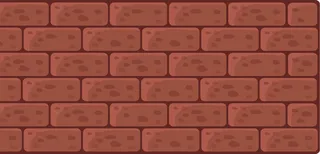 矢量图砖头垒的墙卡通图免抠