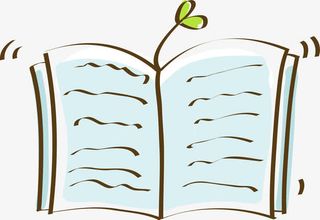 矢量手绘书本免抠