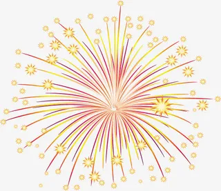 炫彩烟花礼花免抠