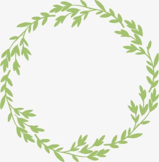 小清新植物花环4免抠