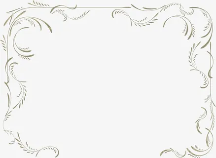 灰色藤蔓边框免抠