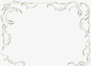 灰色藤蔓边框免抠