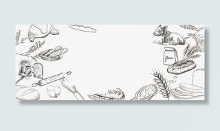 五谷杂粮边框纹理免抠