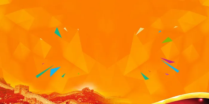 中国风长城海报背景高清