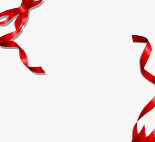 红色飘带免抠